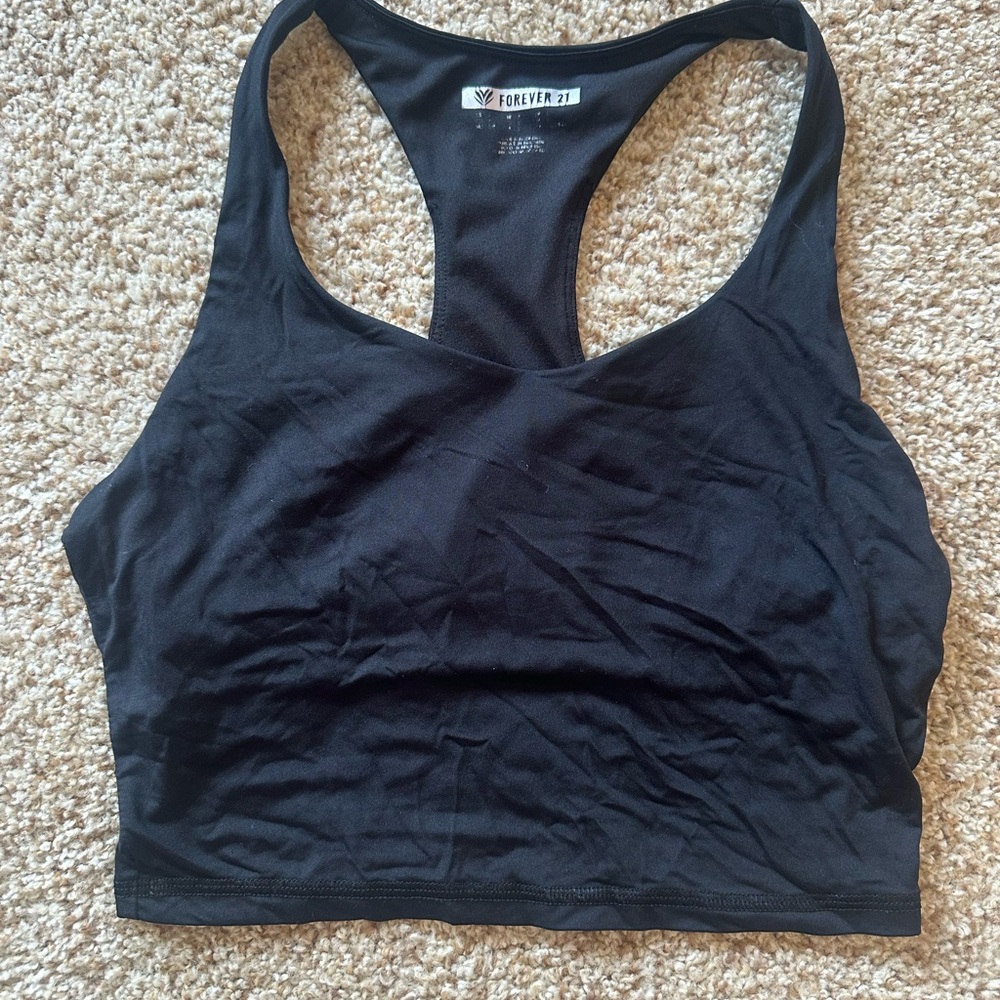 Forever 21 Black Sports Bra